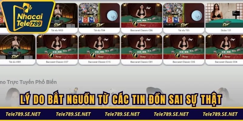 Lý do bắt nguồn từ các tin đồn sai sự thật