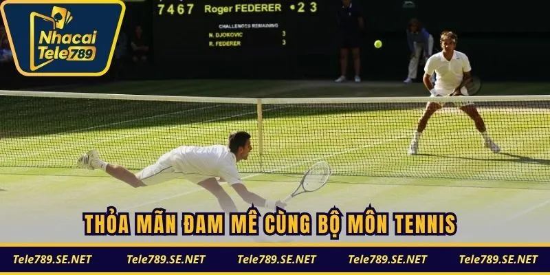 Thỏa mãn đam mê cùng bộ môn tennis